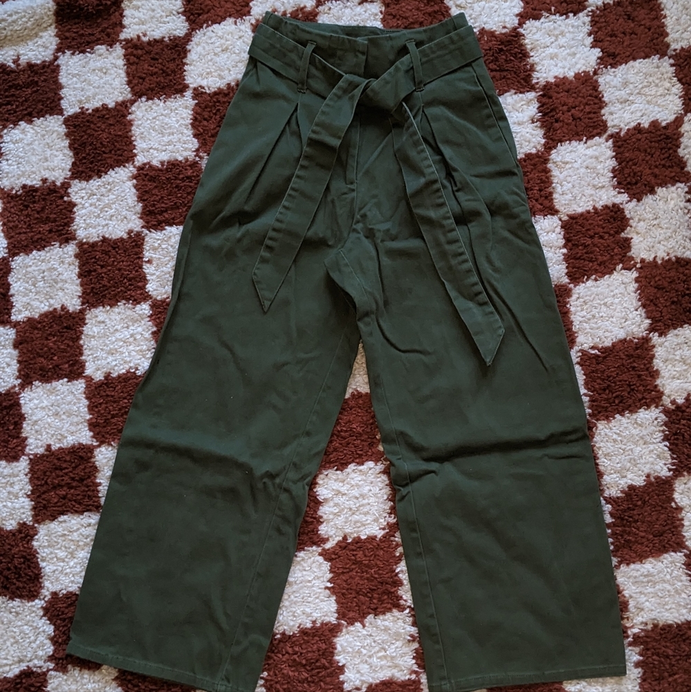cotton on ankle length wide leg pants